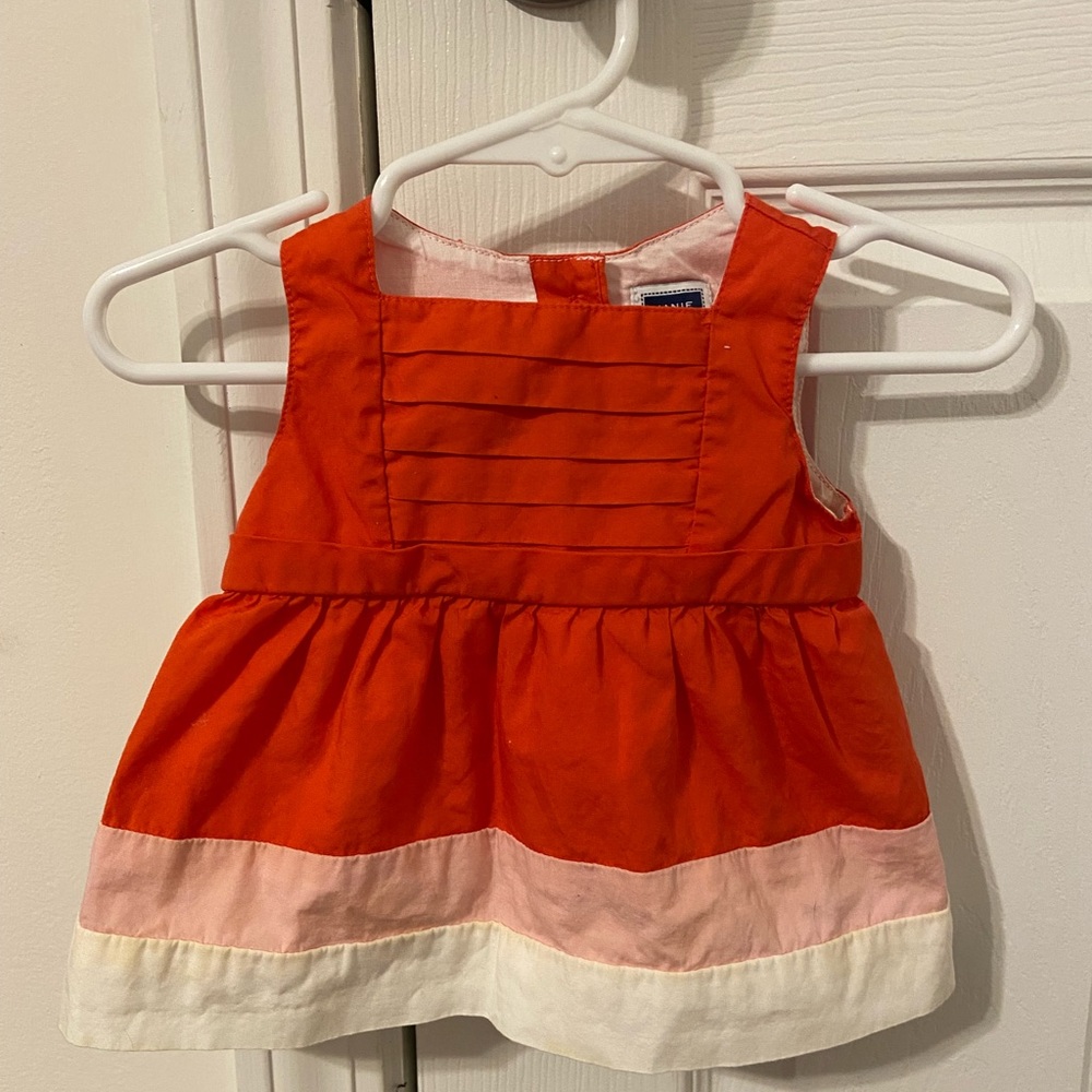 Janie & Jack Infant Dress in Poppy Red - Size 3-6 months